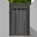 Colorbond Gate (with Lattice)