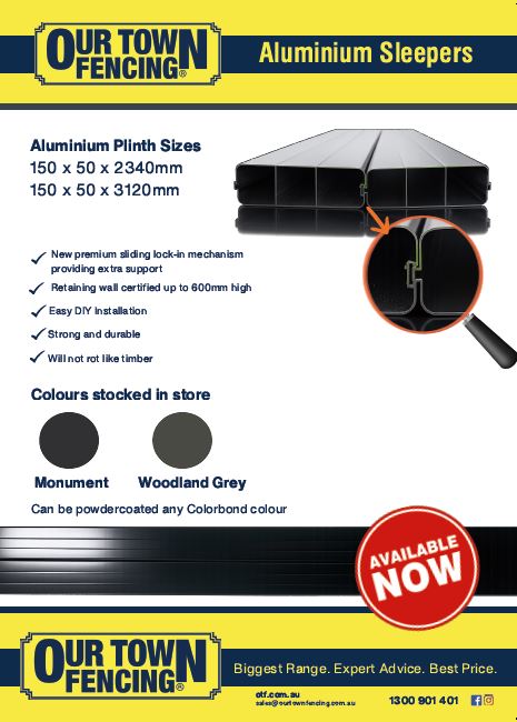 Aluminium Sleepers